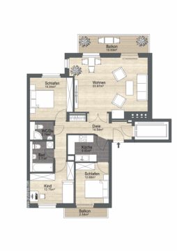 Luxuriöse 4-Zimmer Wohnung mit TG-Stellplatz und Aufzug direkt in die Wohnung im Zentrum vom München