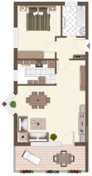 Helle 2,5-Zimmer Wohnung in Schorndorf mit großem Südwestbalkon und Garage Helle 2,5-Zimmer Wohnung in Schorndorf mit großem Südwestbalkon und Garage