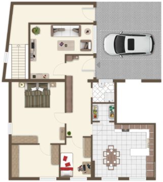 Renovierte 4,5 Zimmer Wohnung mit separatem Hauseingang und Stellplatz in Gärtringen