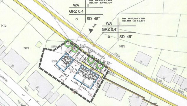 Schönes Baugrundstück für Einfamilienhaus und Doppelhaus