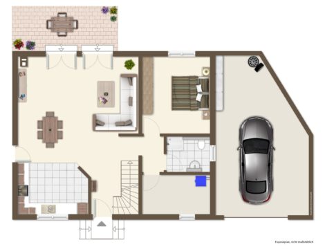 Freistehendes, neuwertiges EFH mit großer Garage, zwei Terrassen und Garten in Allmersbach