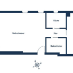2 Zi.-Wohnung / exklusiv ausgestattet & voll möbliert, barrierefrei mit Aufzug 2 Zi.-Wohnung / exklusiv ausgestattet & voll möbliert, barrierefrei mit Aufzug