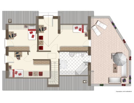 Freistehendes, neuwertiges EFH mit großer Garage, zwei Terrassen und Garten in Allmersbach