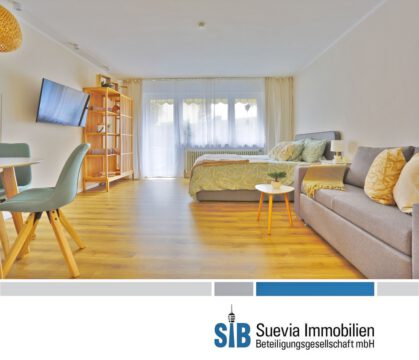 1-Zimmer-Wohnung nahe Flughafen mit Terrasse & Stellplatz 1-Zimmer-Wohnung nahe Flughafen mit Terrasse & Stellplatz