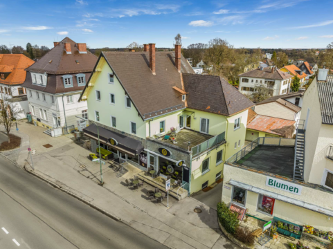 Investitionsmöglichkeit in Gauting: Wohn- und Geschäftshaus mit Hotel und Entwicklungspotenzial