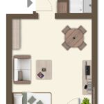 Helle und gepflegte Ein-Zimmer-Wohnung mit Terrasse in ruhiger Wohnlage von Filderstadt-Plattenhardt